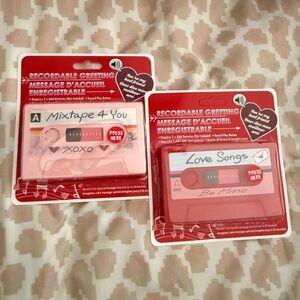 Recordable Greeting Card with Pink Cassette Design